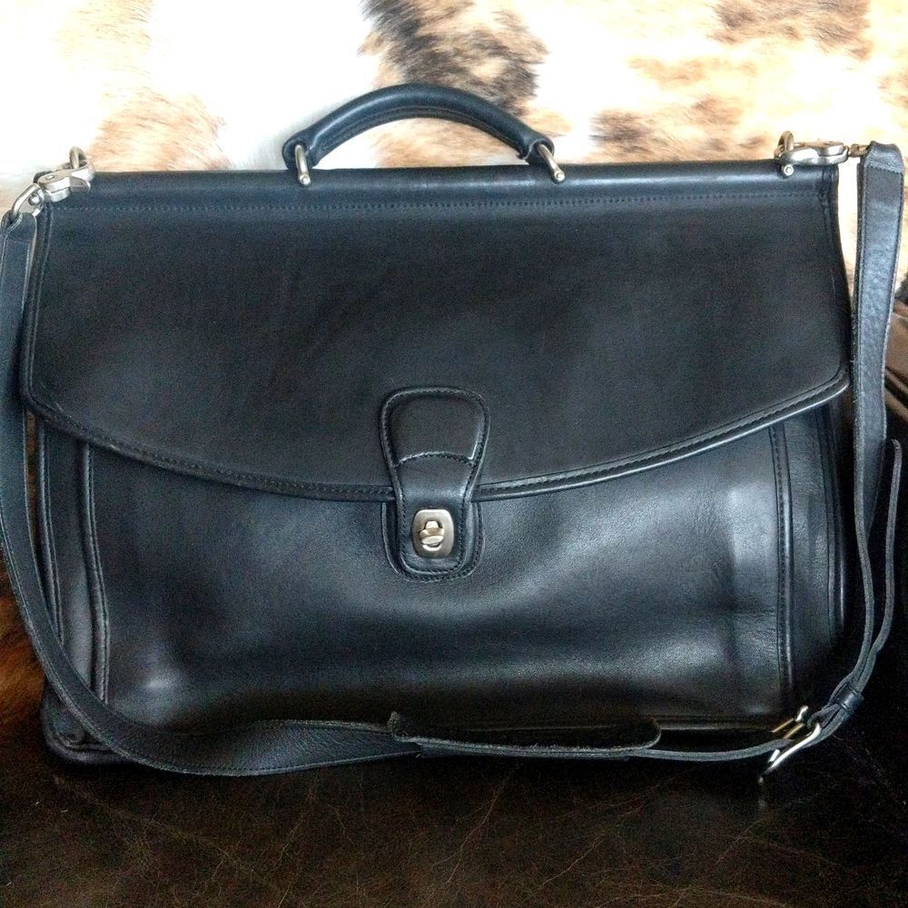 Vintage Coach Beekman Black Satchel/Briefcase -Rare Find - Picture 16 of 16